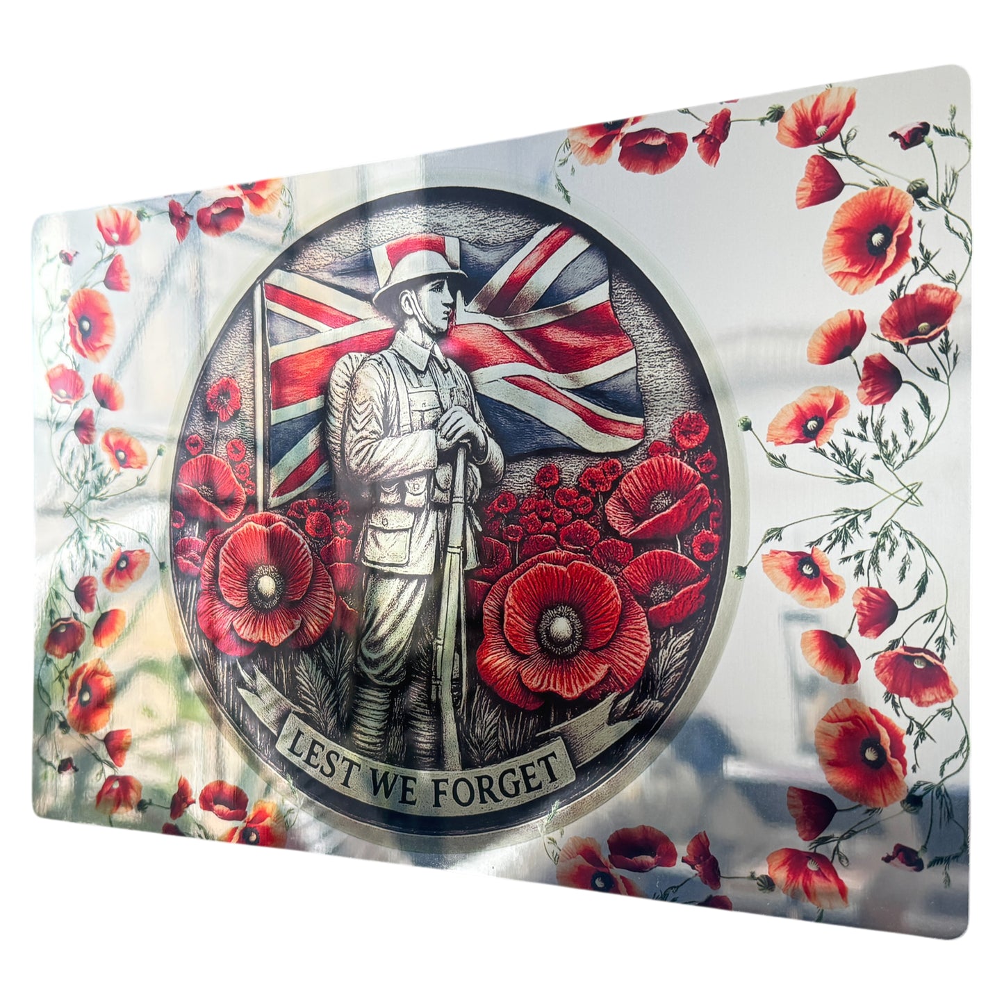 Lest We Forget 2D Metal Sign