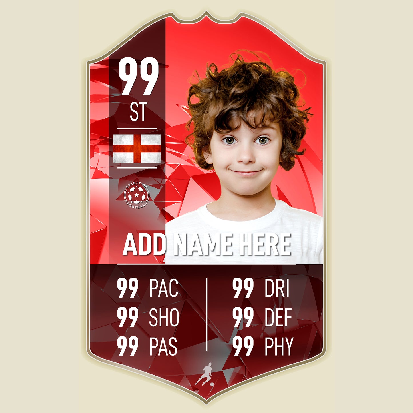 Choose Your Background Football Stats Card - shopquality4u