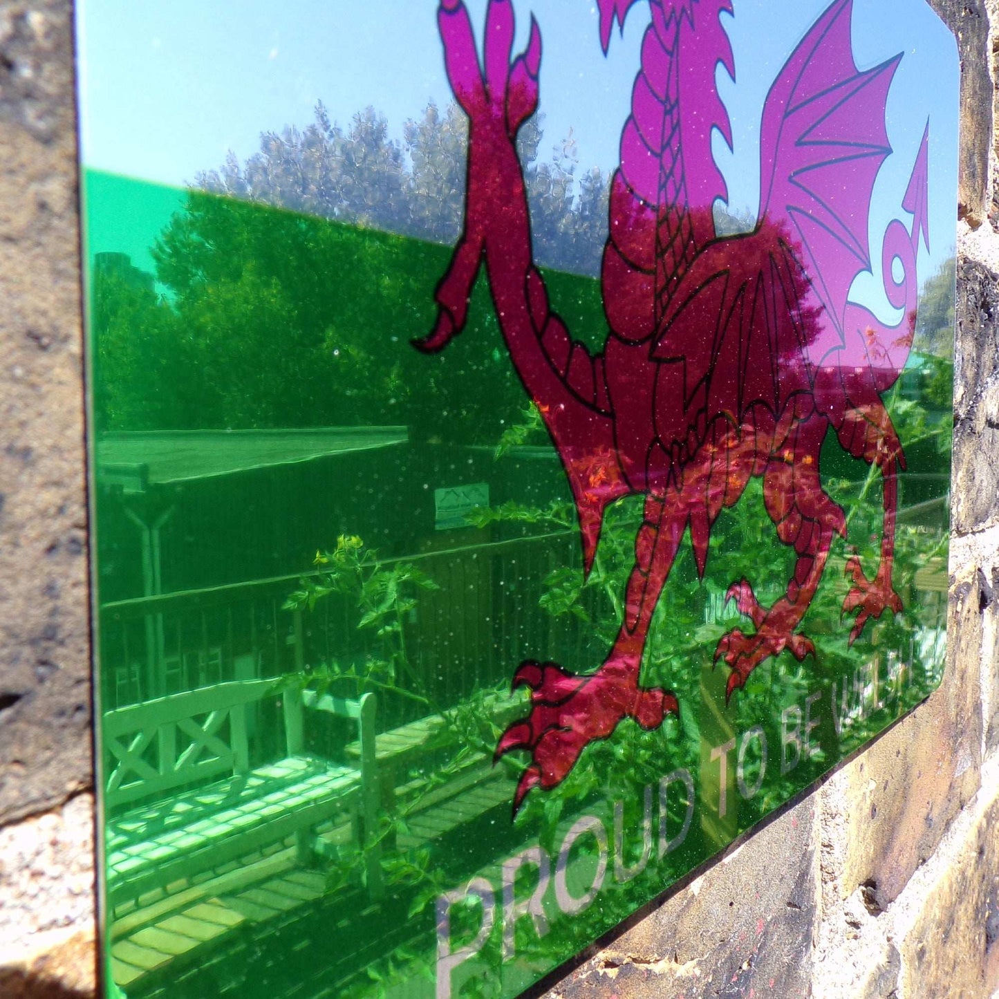 Proud to Be Welsh Mirror Metal Sign - shopquality4u