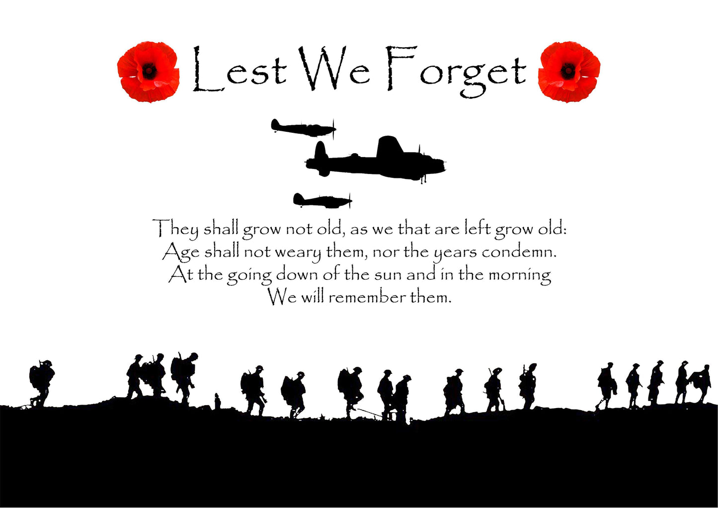 Lest we Forget Metal Mirror Sign Battle of Britain Mirror Finish Sign - shopquality4u
