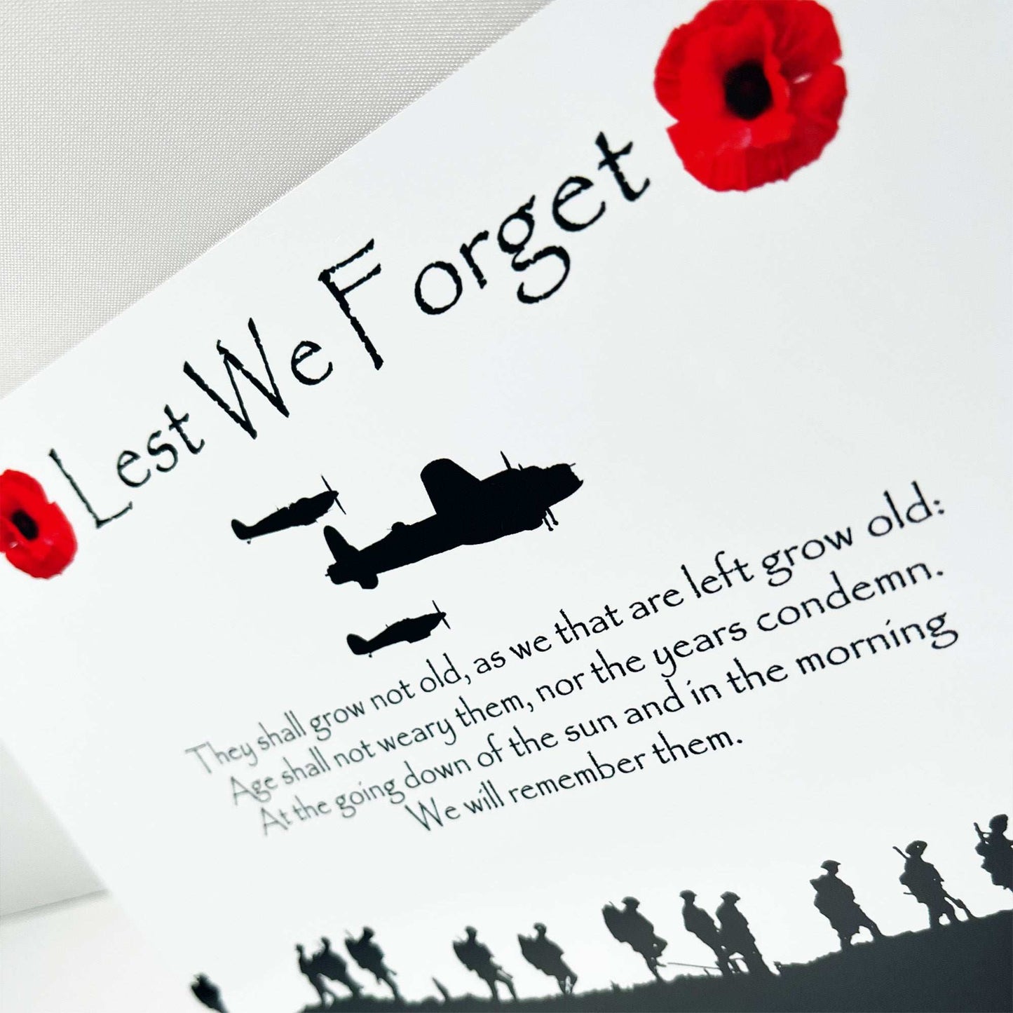 Lest we Forget Metal Mirror Sign Battle of Britain Mirror Finish Sign - shopquality4u