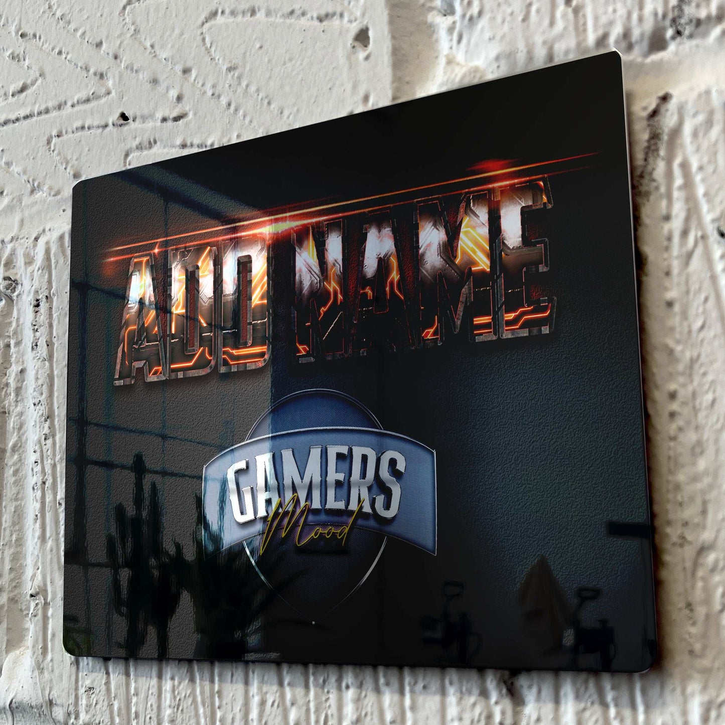 Personalised Metal Mirror Gamer Sign - Gamers Mood - shopquality4u