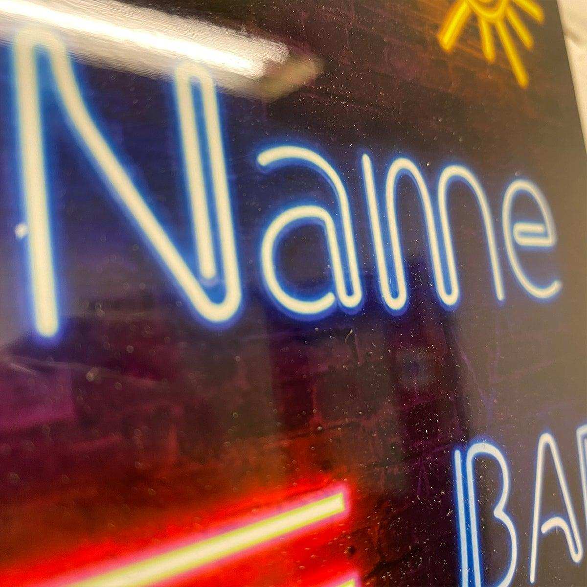 Neon Effect Tropical Metal Sign - shopquality4u