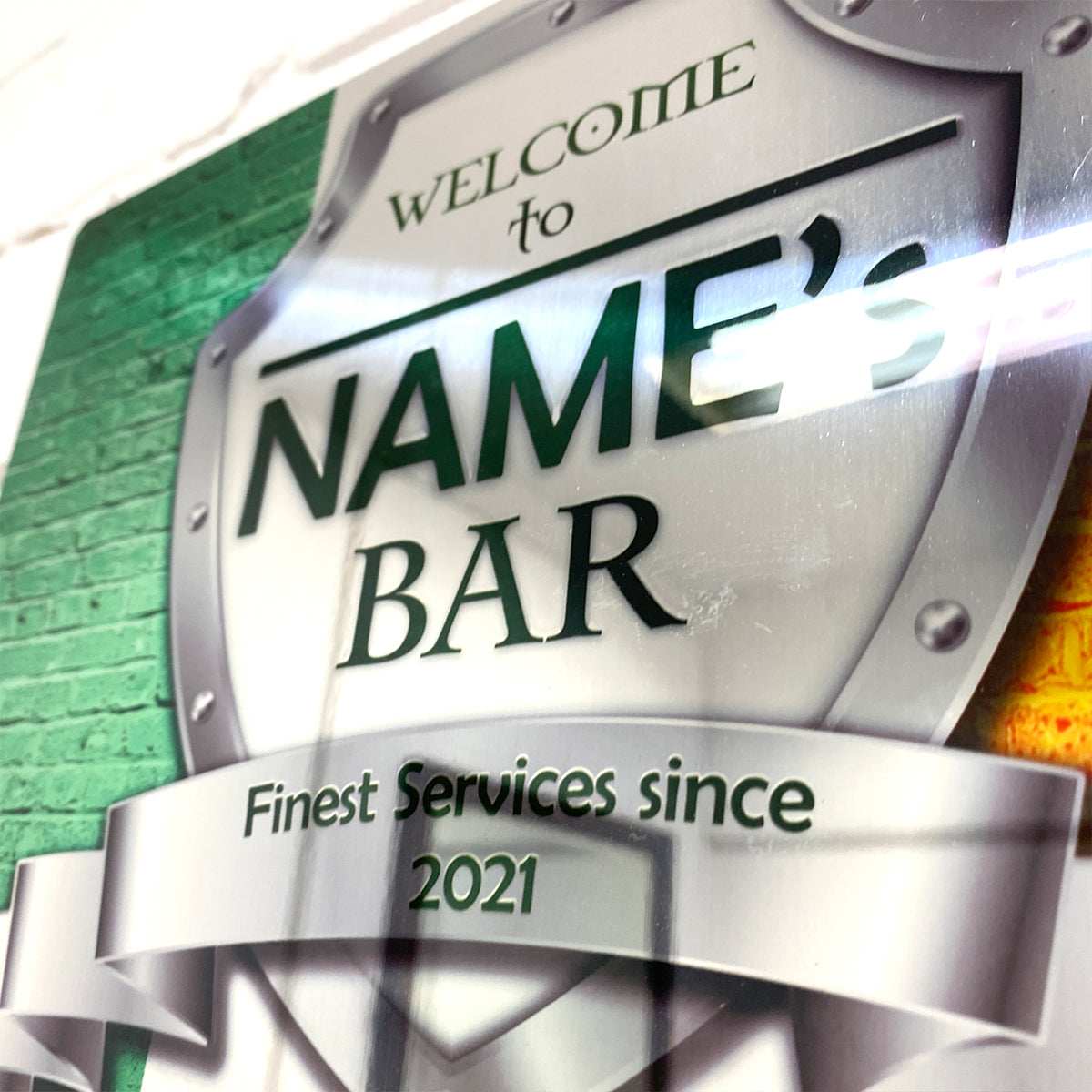 Irish Flag Mirror Finish Sign - shopquality4u