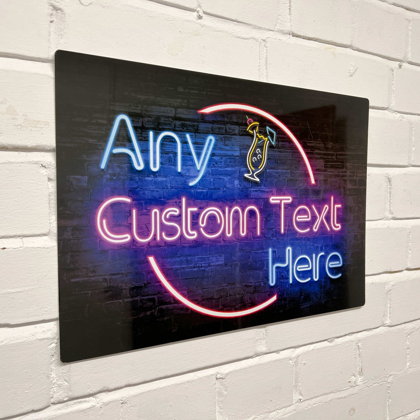 Neon Effect Metal Bar Sign - shopquality4u
