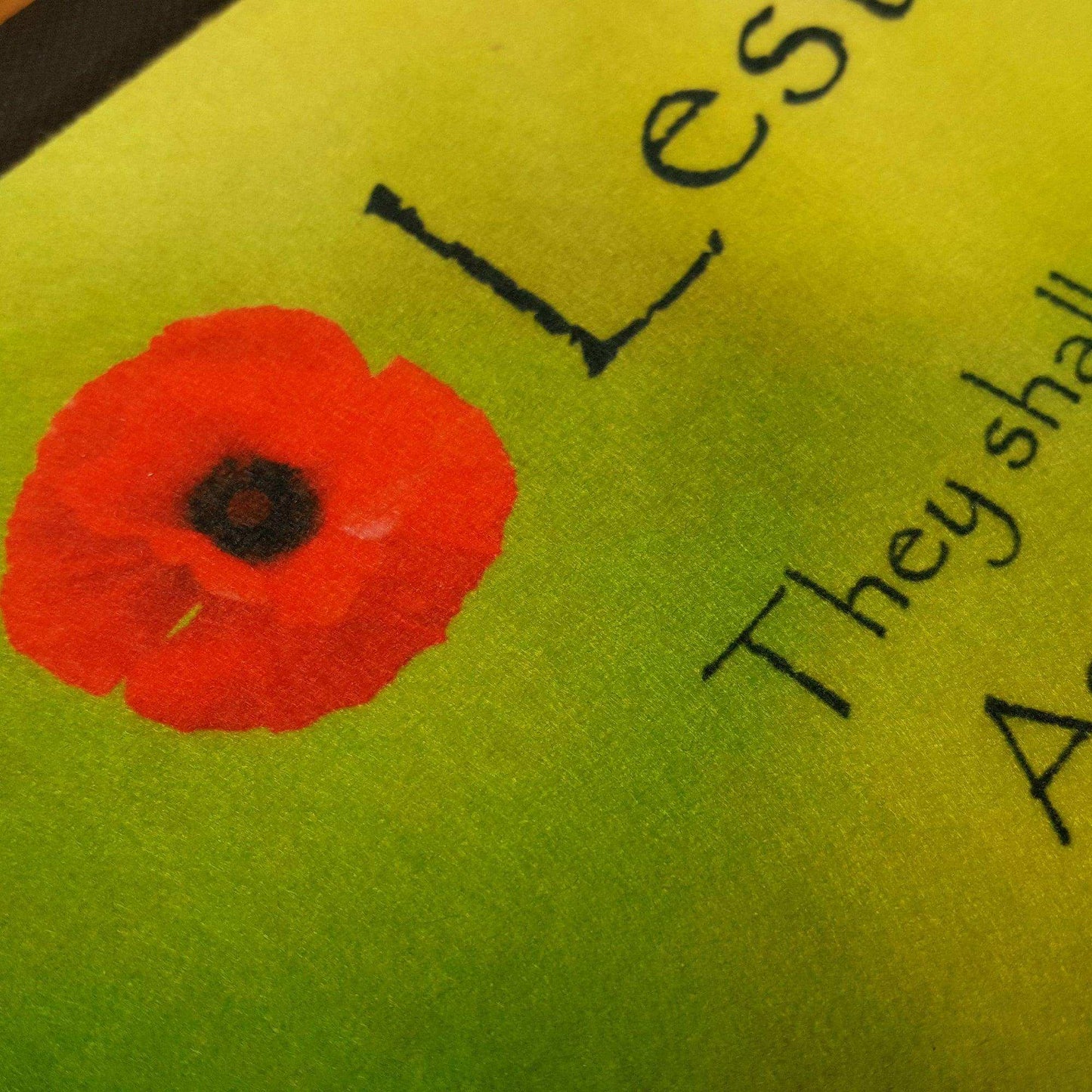 Lest We Forget Green Background Bar Runner - shopquality4u