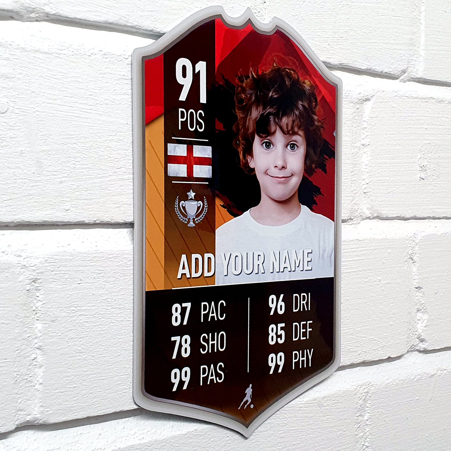Custom Background Football Stats Card - shopquality4u