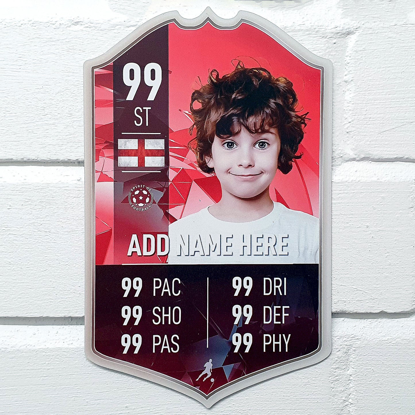 Choose Your Background Football Stats Card - shopquality4u