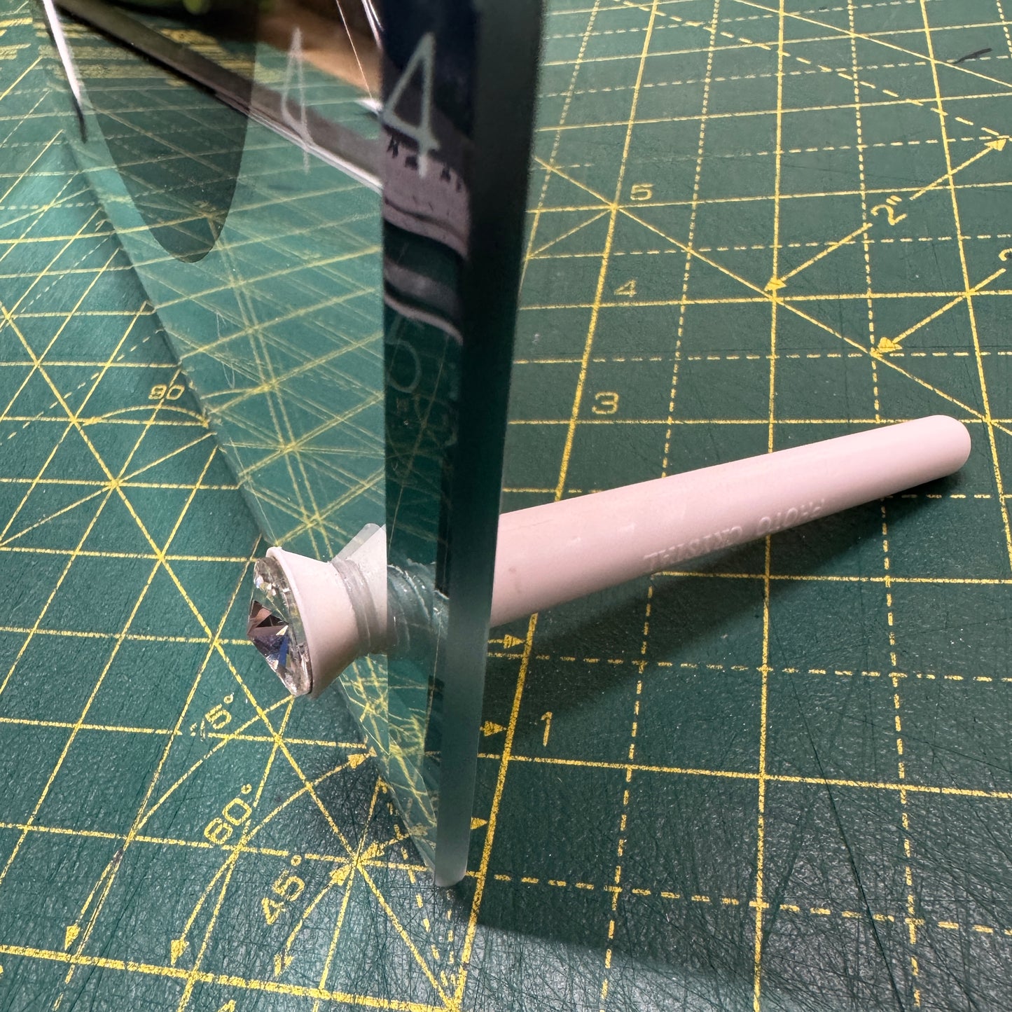 Square Clock - Military Poppy Mirror finish