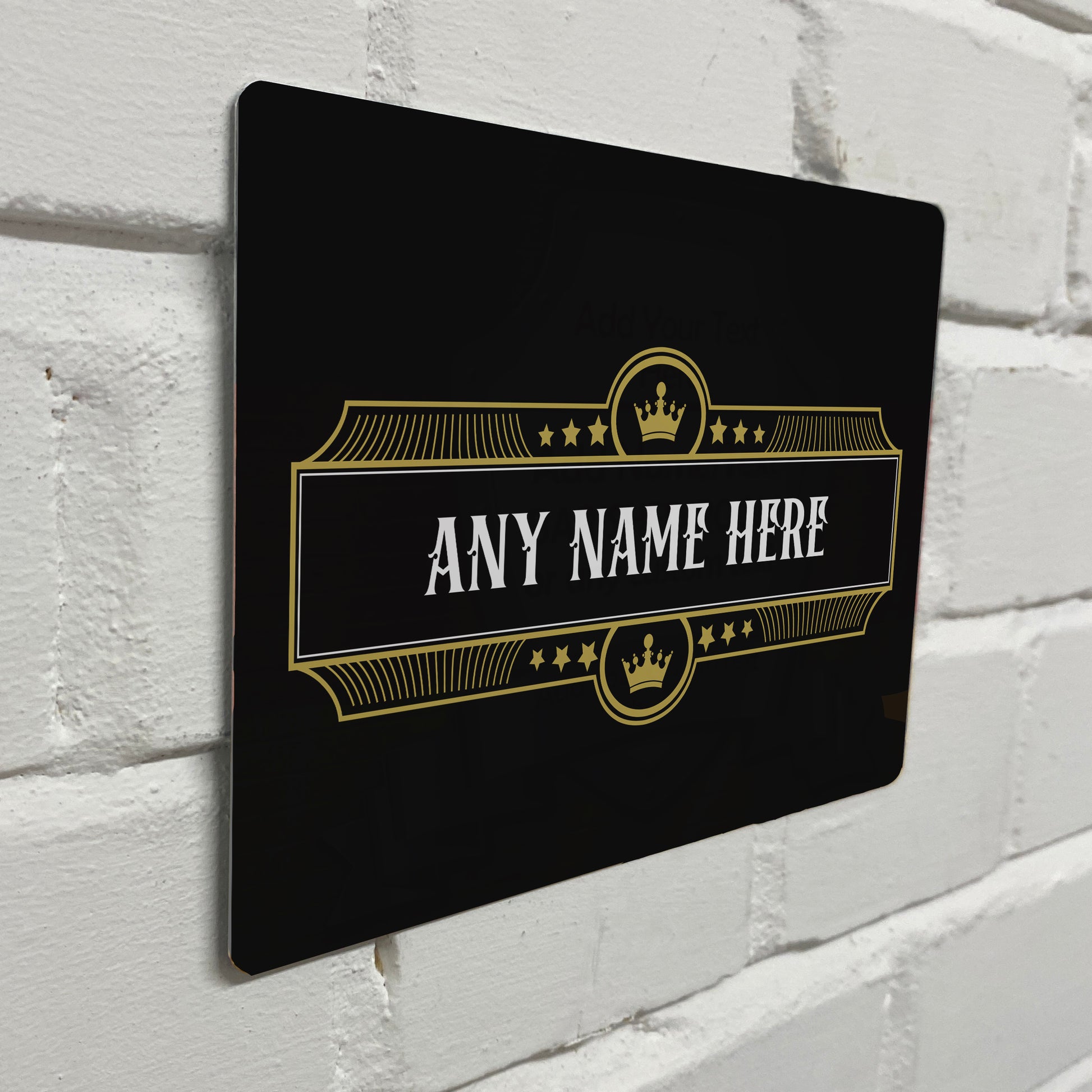 Gold Crown Metal Sign - shopquality4u