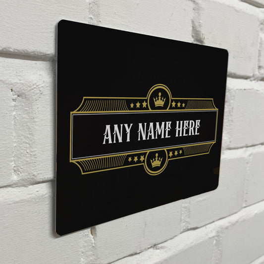 Gold Crown Metal Sign - shopquality4u