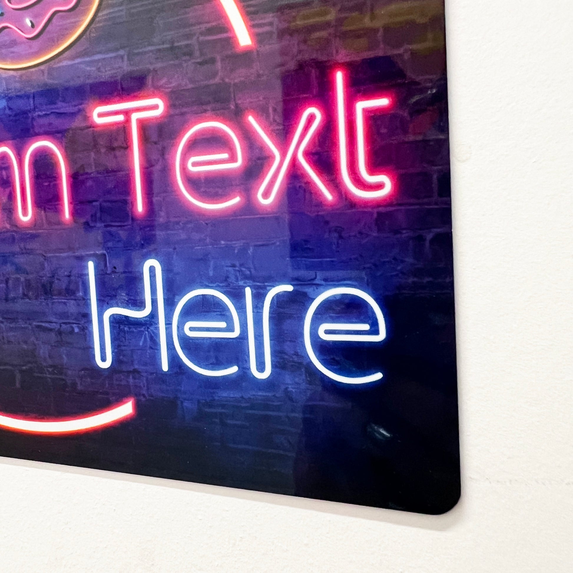 Neon Food-Themed Metal Sign - shopquality4u