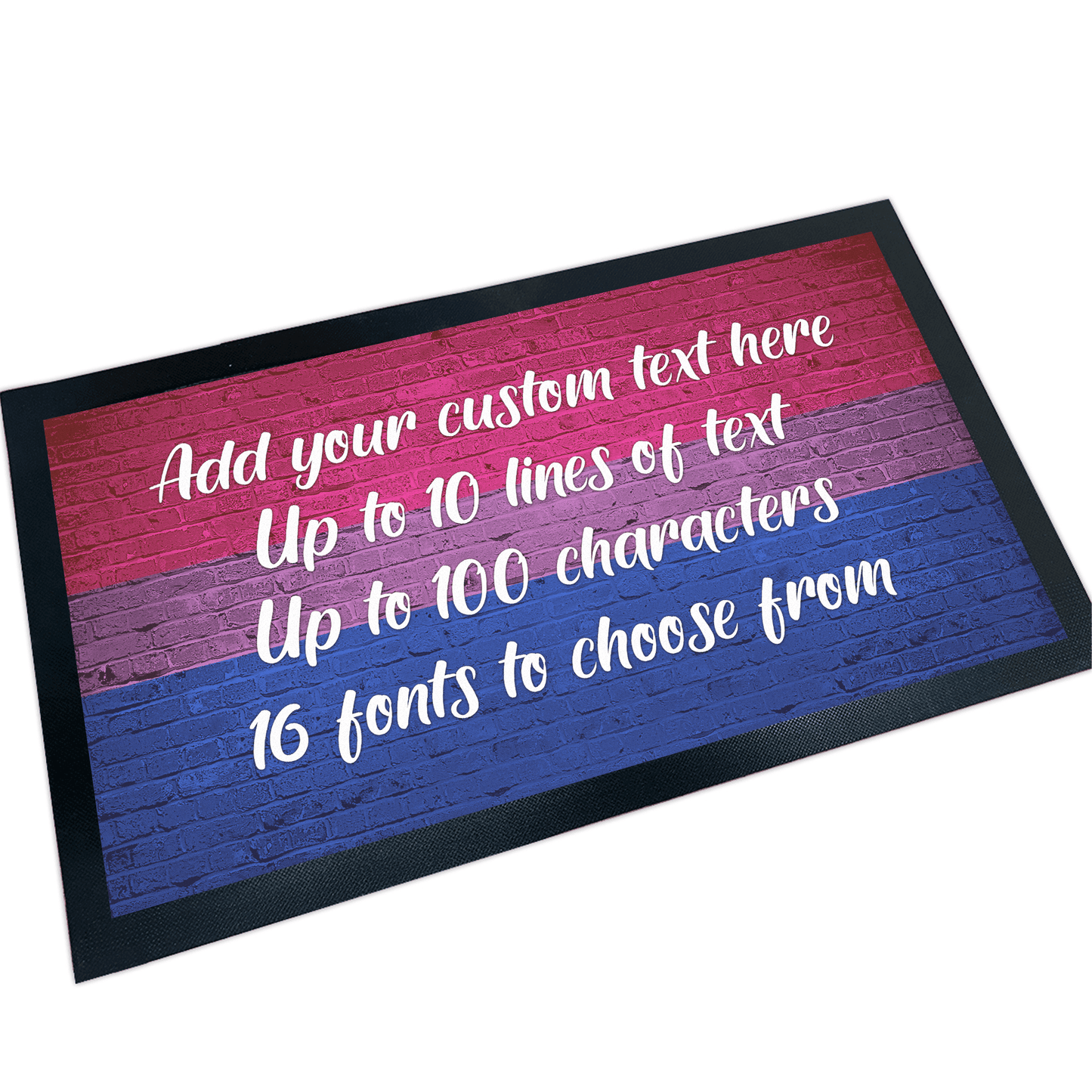 Bisexual Pride Flag Door Mat - shopquality4u