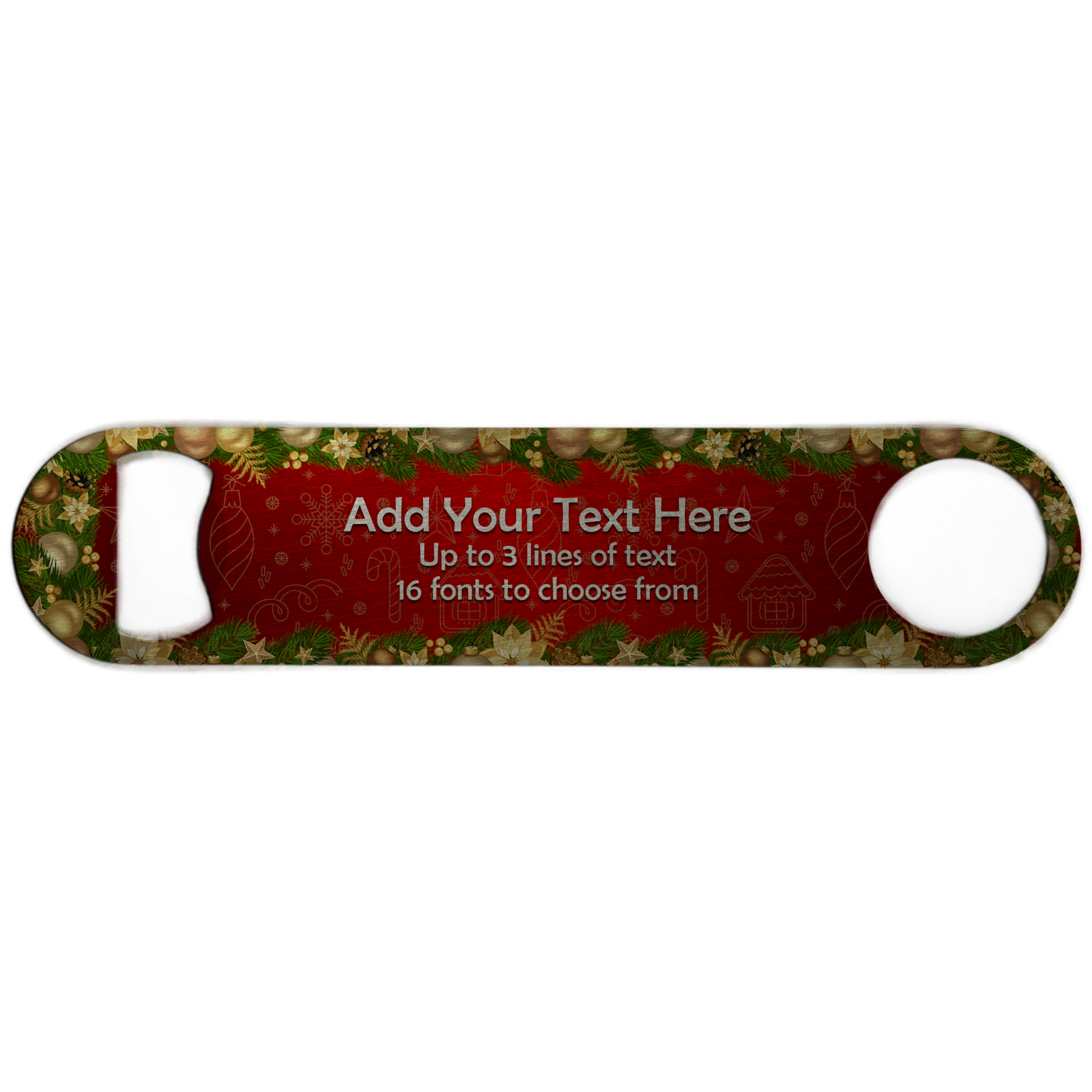 Personalised Red Christmas Bar Set - shopquality4u