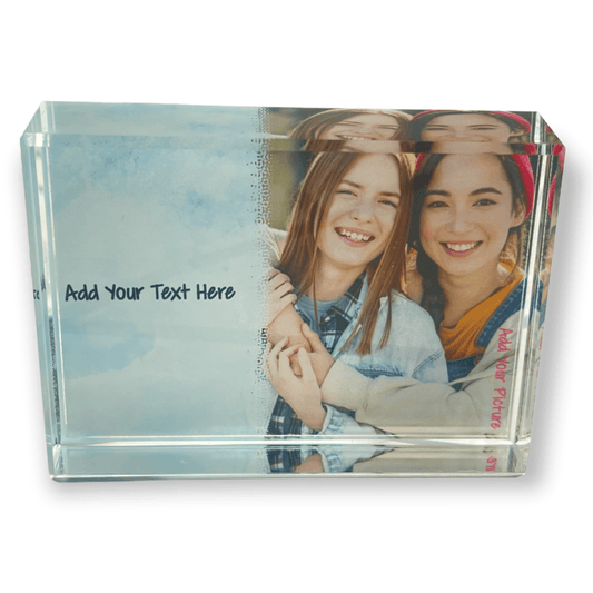Baby Blue Watercolour Crystal Block - shopquality4u