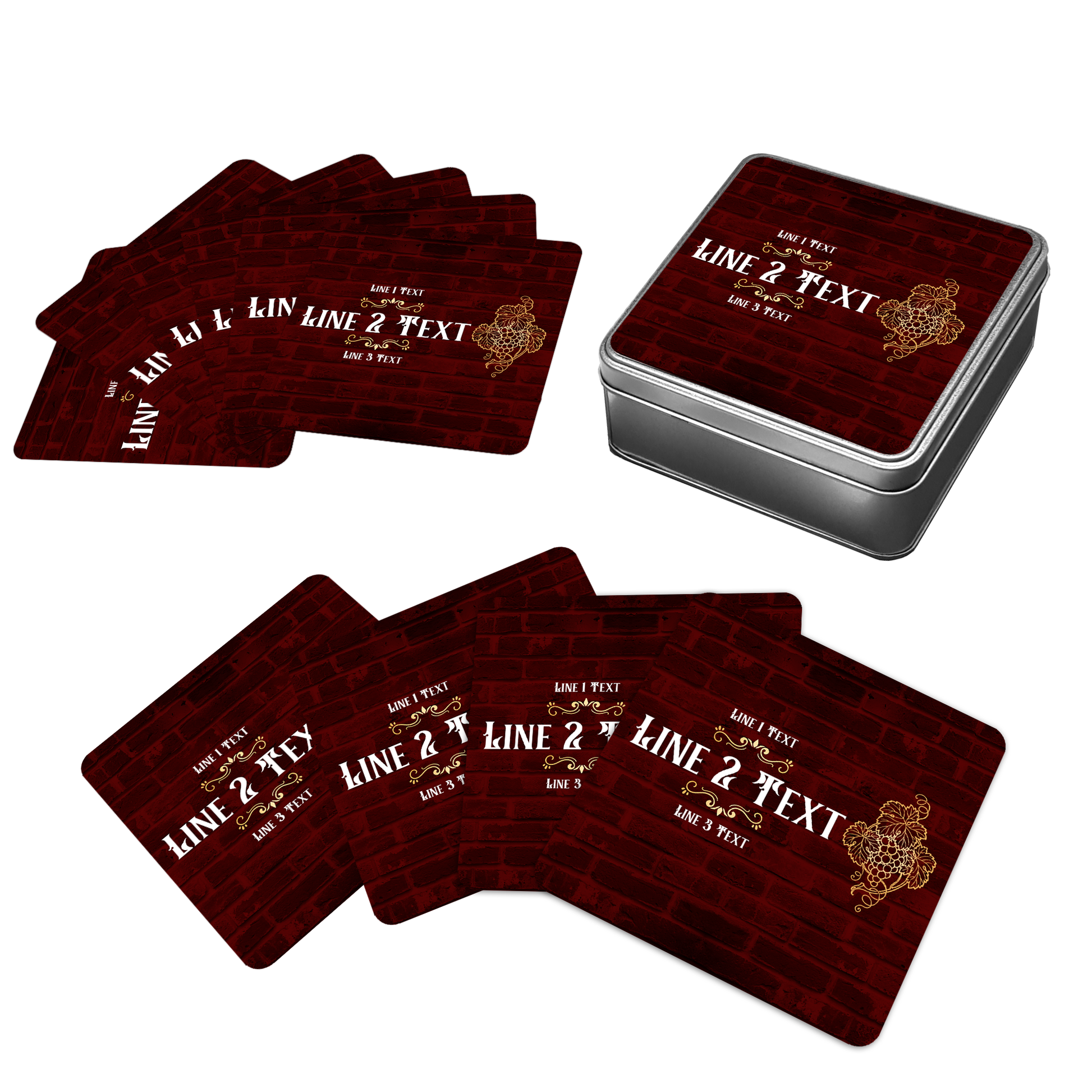 Personalised Wine Brick Bar Set - shopquality4u