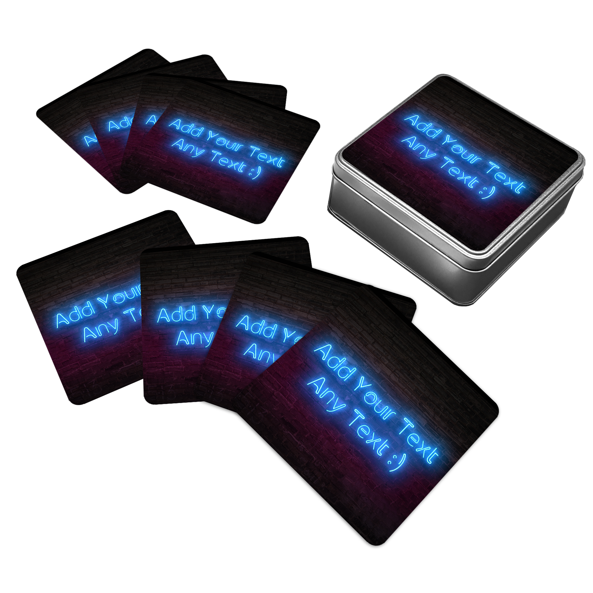Personalised Neon Brick Bar Set - shopquality4u