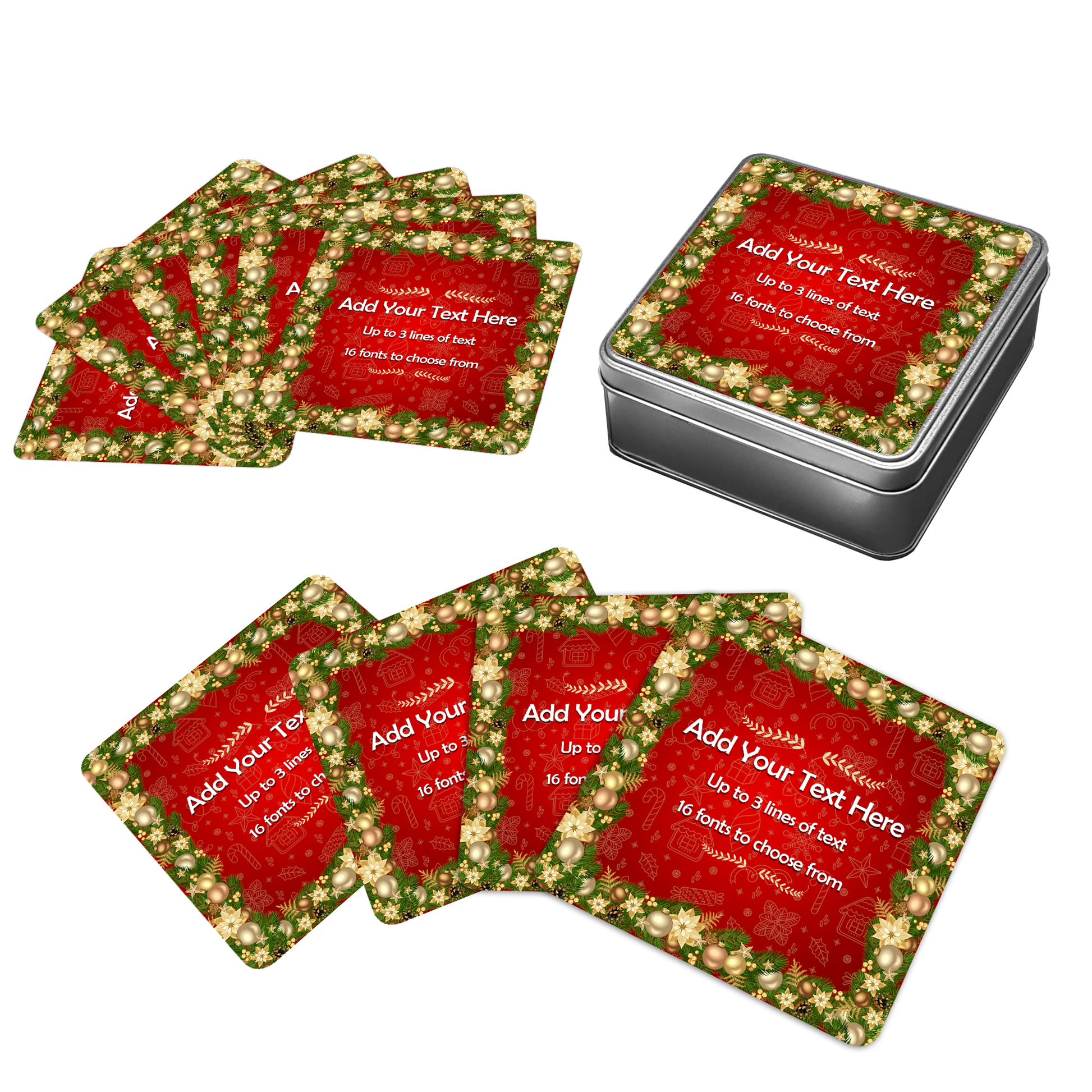 Personalised Red Christmas Bar Set - shopquality4u