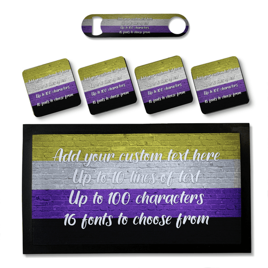 Non-Binary Pride Flag Bar Sets - shopquality4u