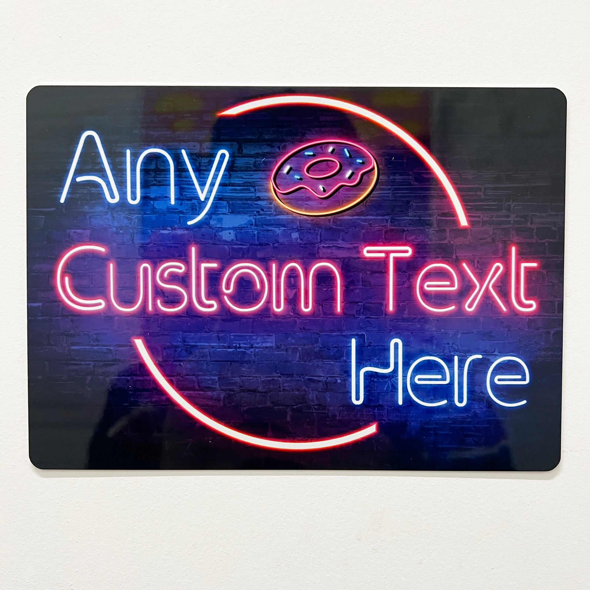 Neon Food-Themed Metal Sign - shopquality4u