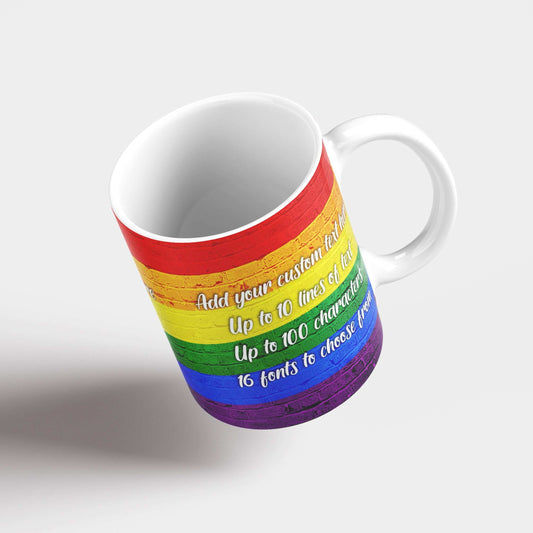 Gay Pride Flag Custom Mug - shopquality4u