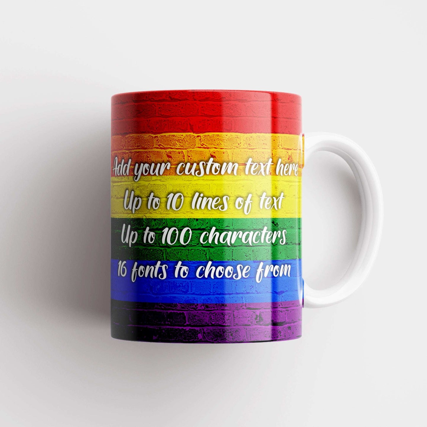 Gay Pride Flag Custom Mug - shopquality4u
