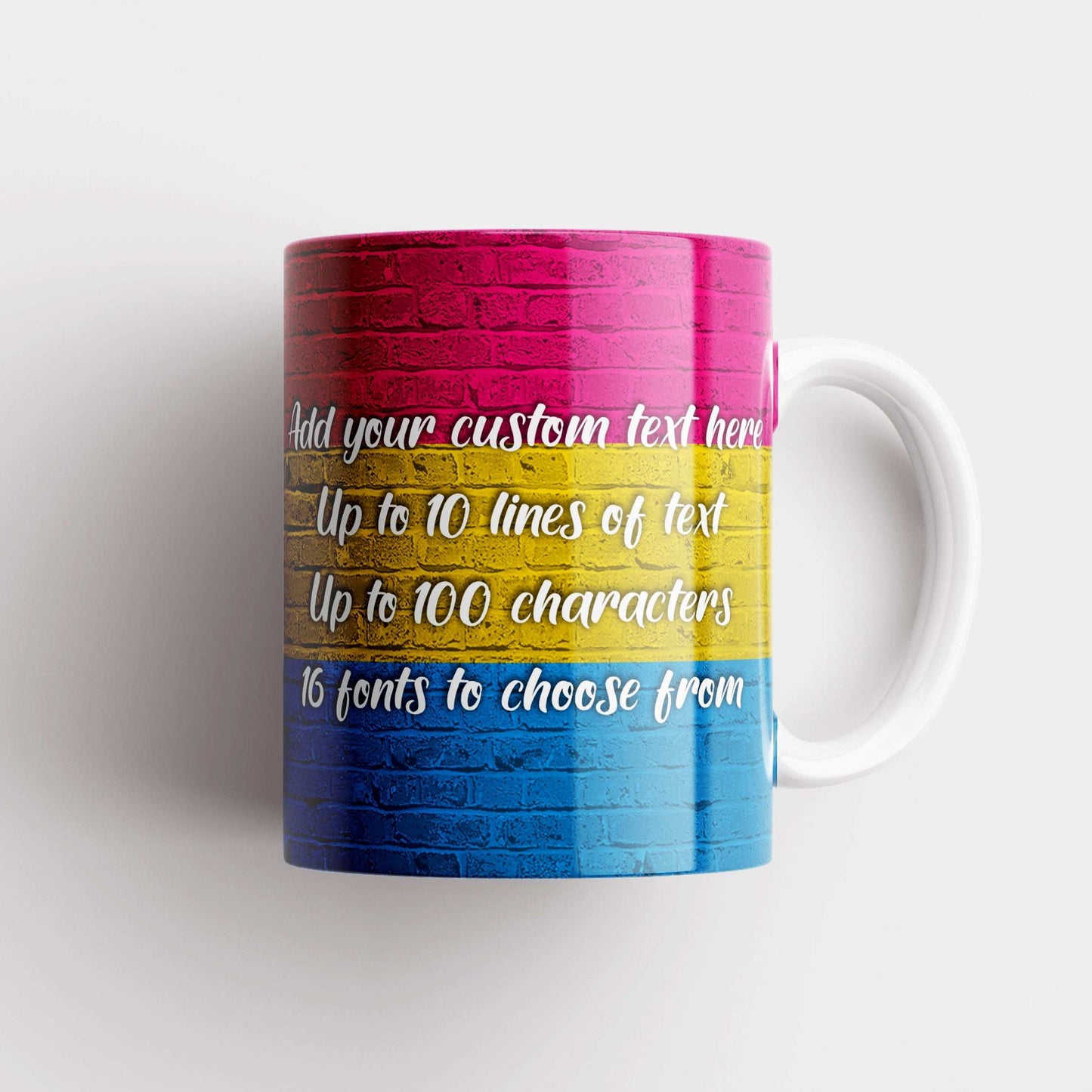 Pansexual Pride Flag Custom Mug - shopquality4u