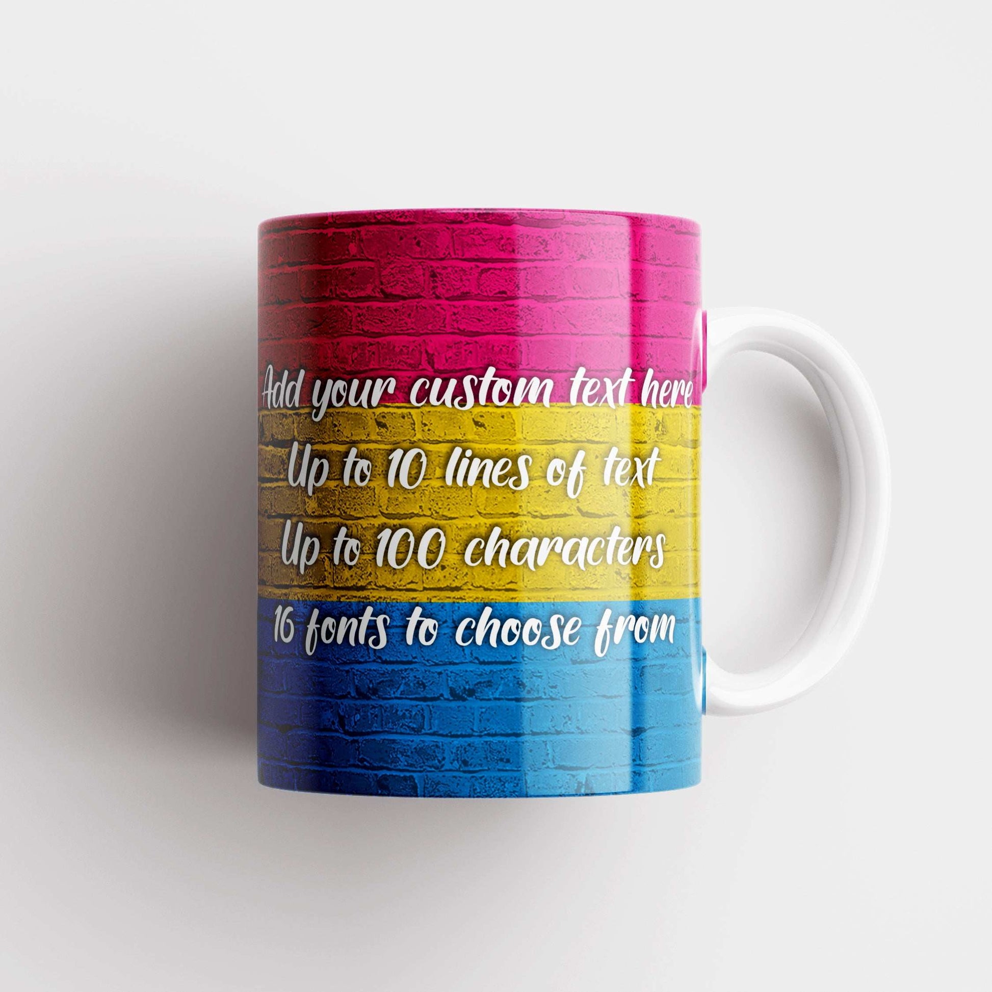 Pansexual Pride Flag Custom Mug - shopquality4u