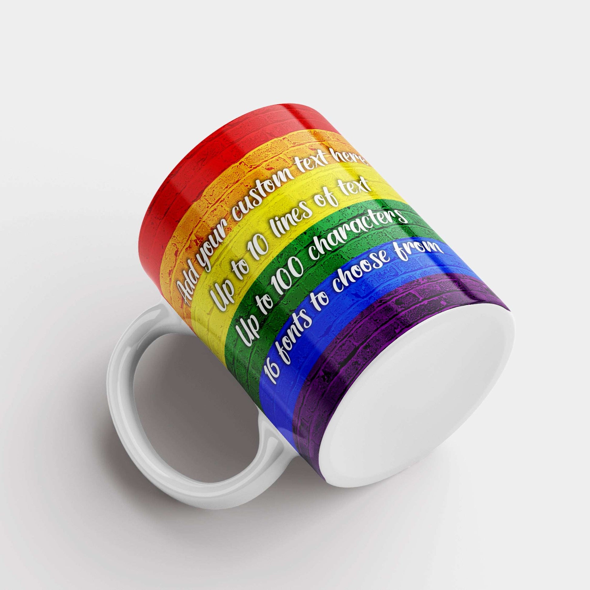 Gay Pride Flag Custom Mug - shopquality4u