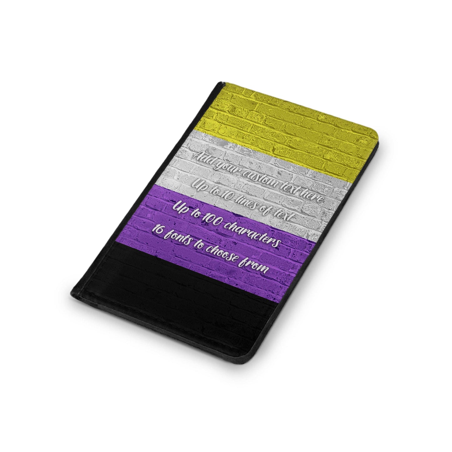 Non-Binary Pride Flag Passport Holder - shopquality4u