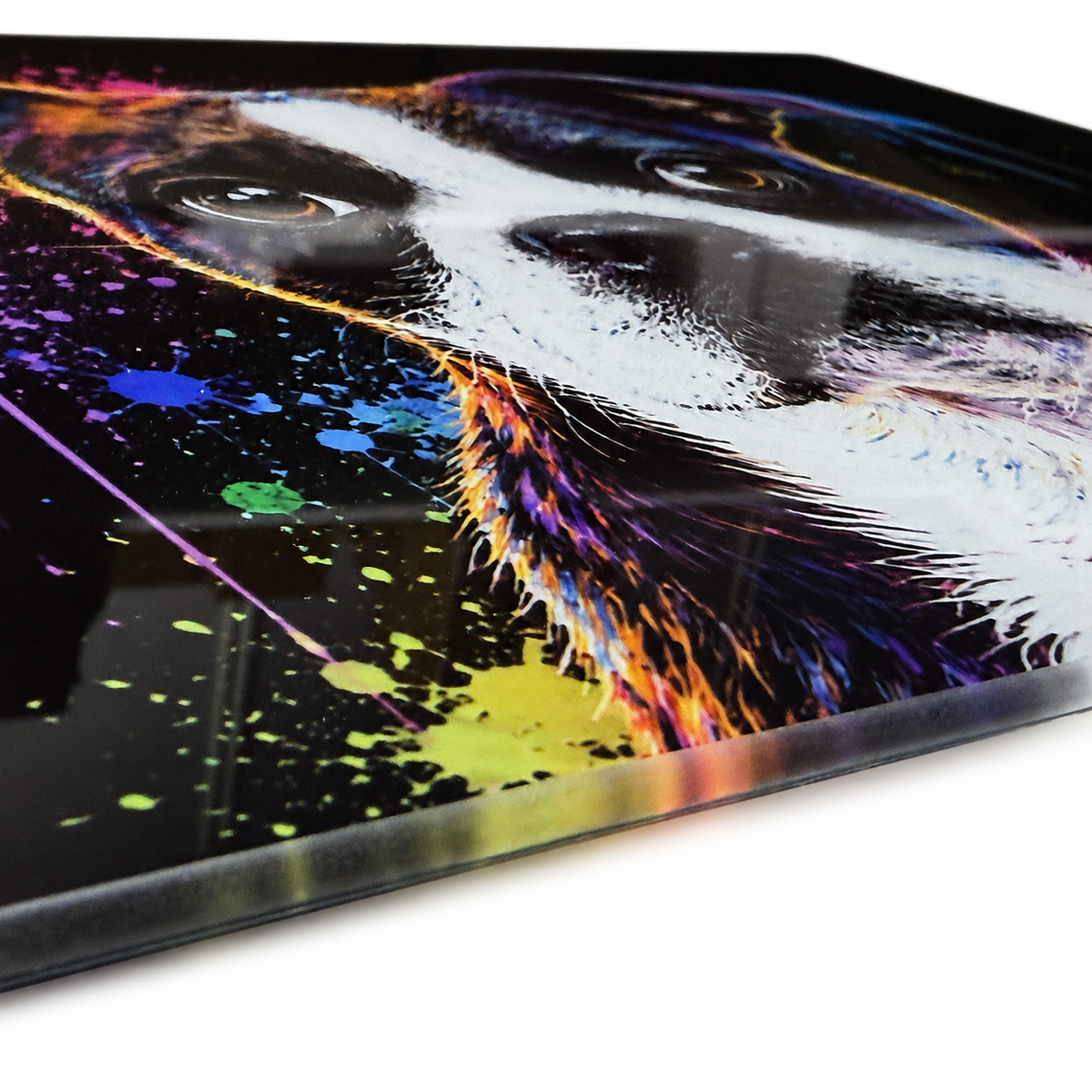 Boston Terrier glass chopping board concept