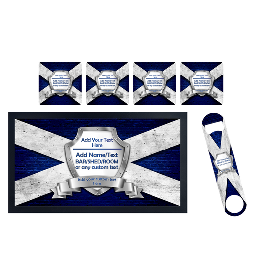 Scottish Flag Bar Set - shopquality4u