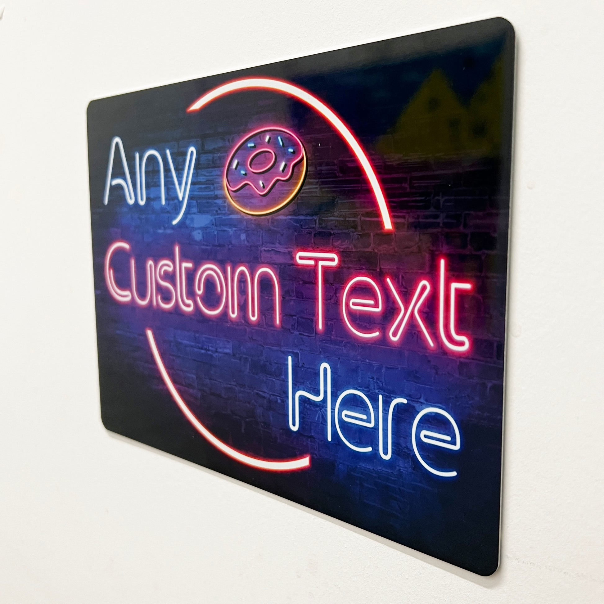 Neon Food-Themed Metal Sign - shopquality4u