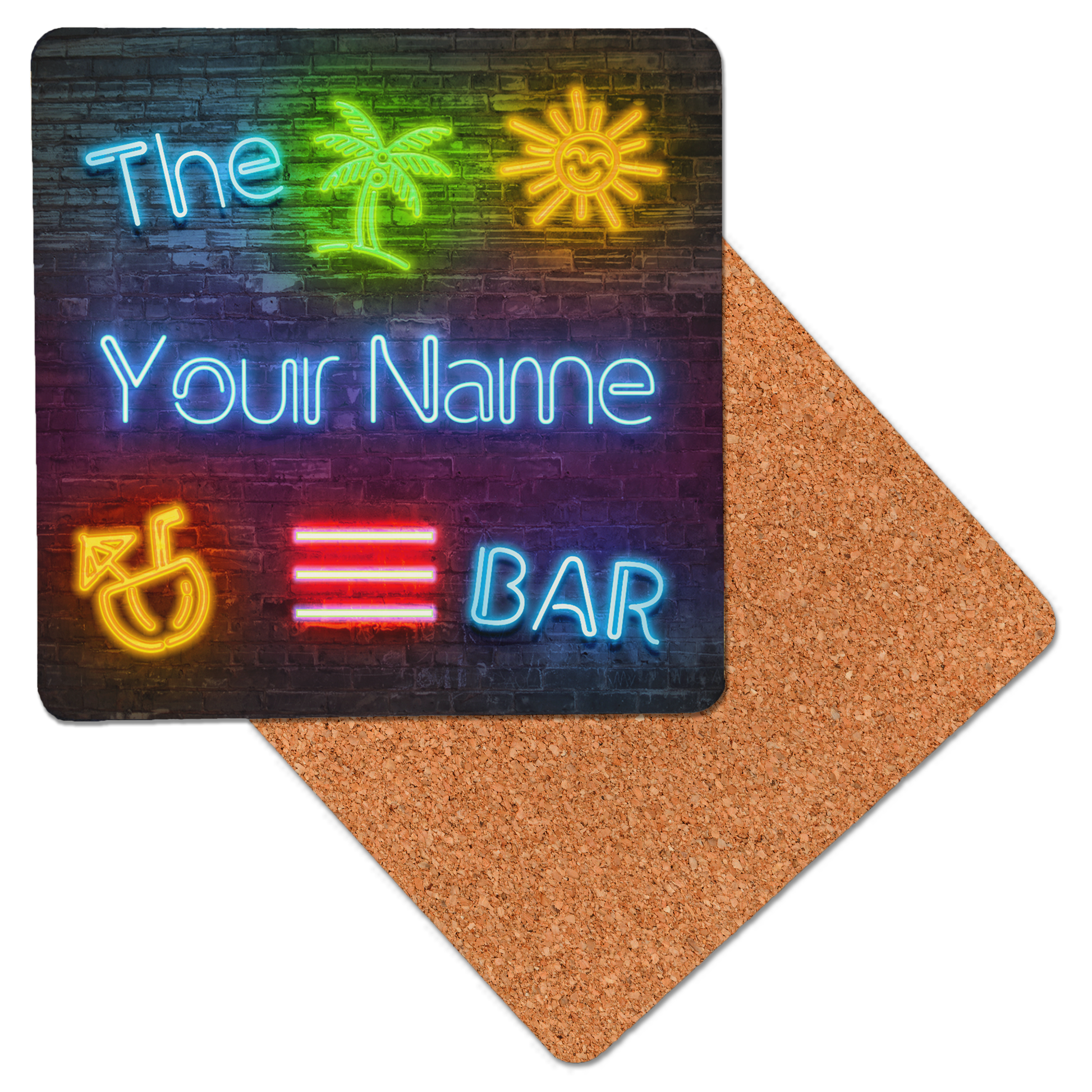 Personalised Neon Tropical Bar Set - shopquality4u