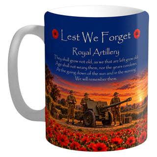 Royal Artillery D20 ceramic mug