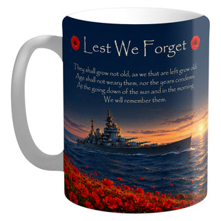 Navy War Ship D4 ceramic mug