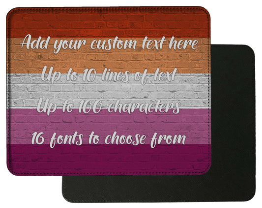 Lesbian Pride Flag Mouse Pad - shopquality4u