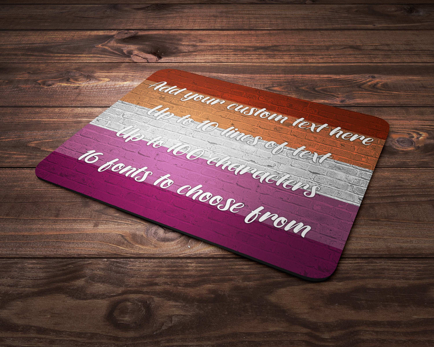 Lesbian Pride Flag Mouse Pad - shopquality4u