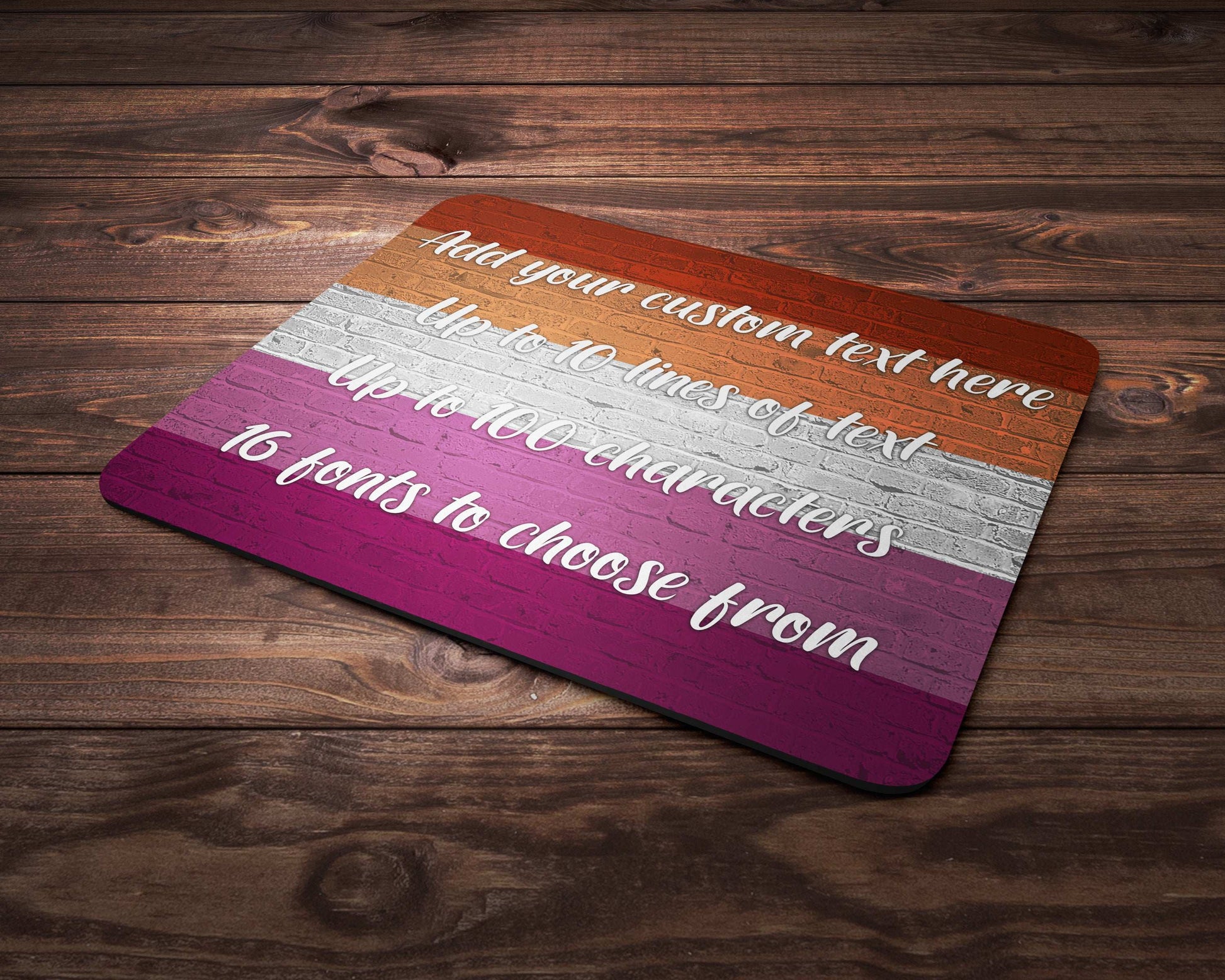Lesbian Pride Flag Mouse Pad - shopquality4u