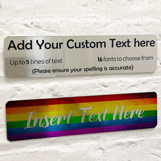 Gay Pride Flag Mirror Metal Plaque - shopquality4u
