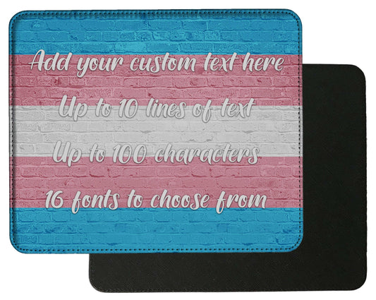 Trans Pride Flag Mouse Pad - shopquality4u
