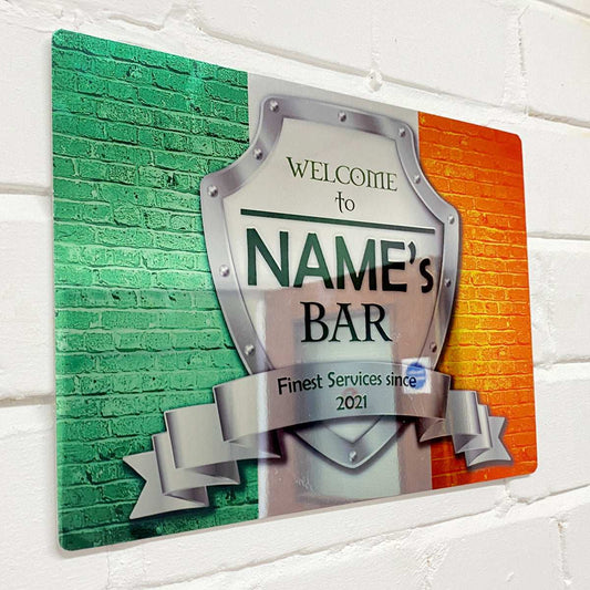 Irish Flag Mirror Finish Sign - shopquality4u