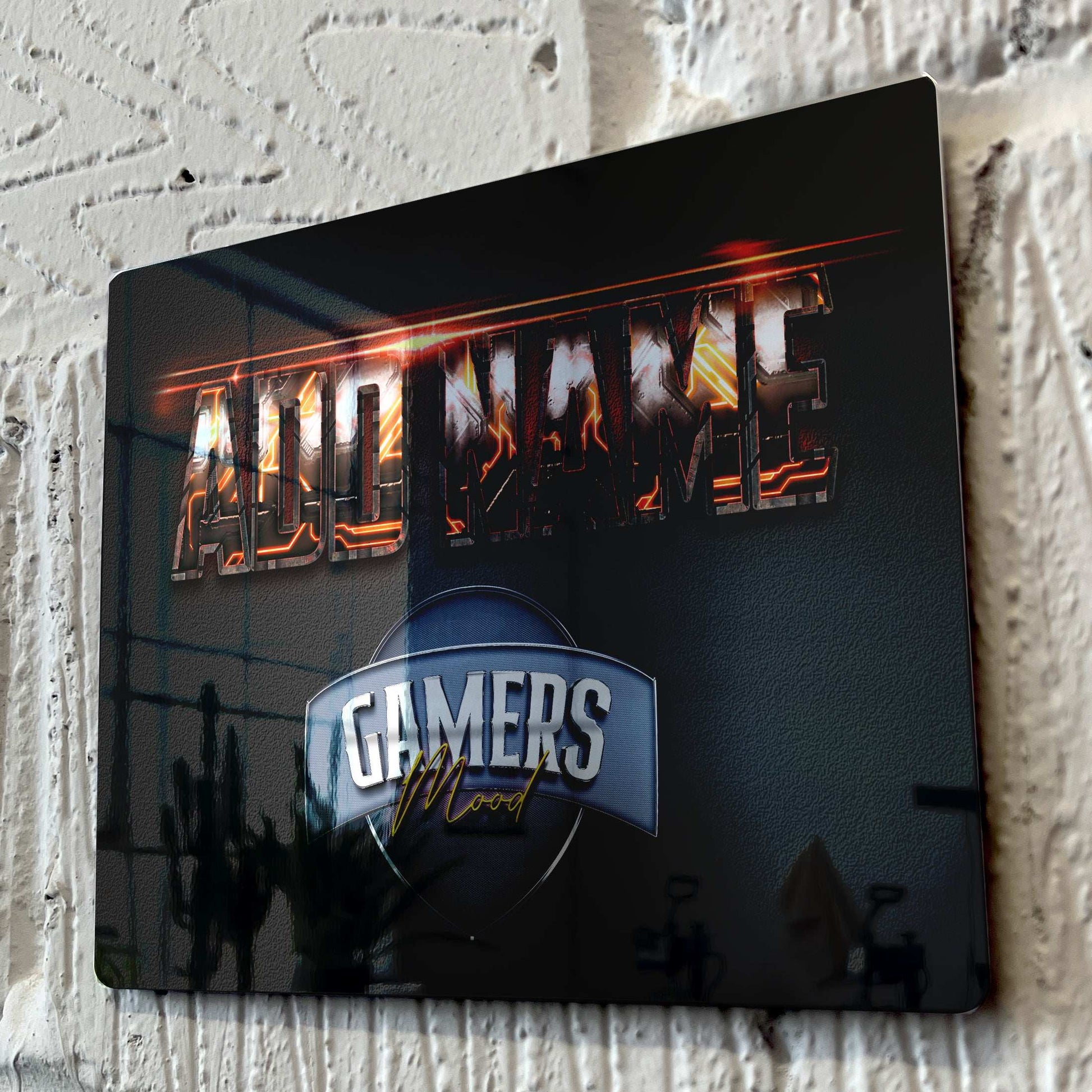 Personalised Metal Mirror Gamer Sign - Gamers Mood - shopquality4u