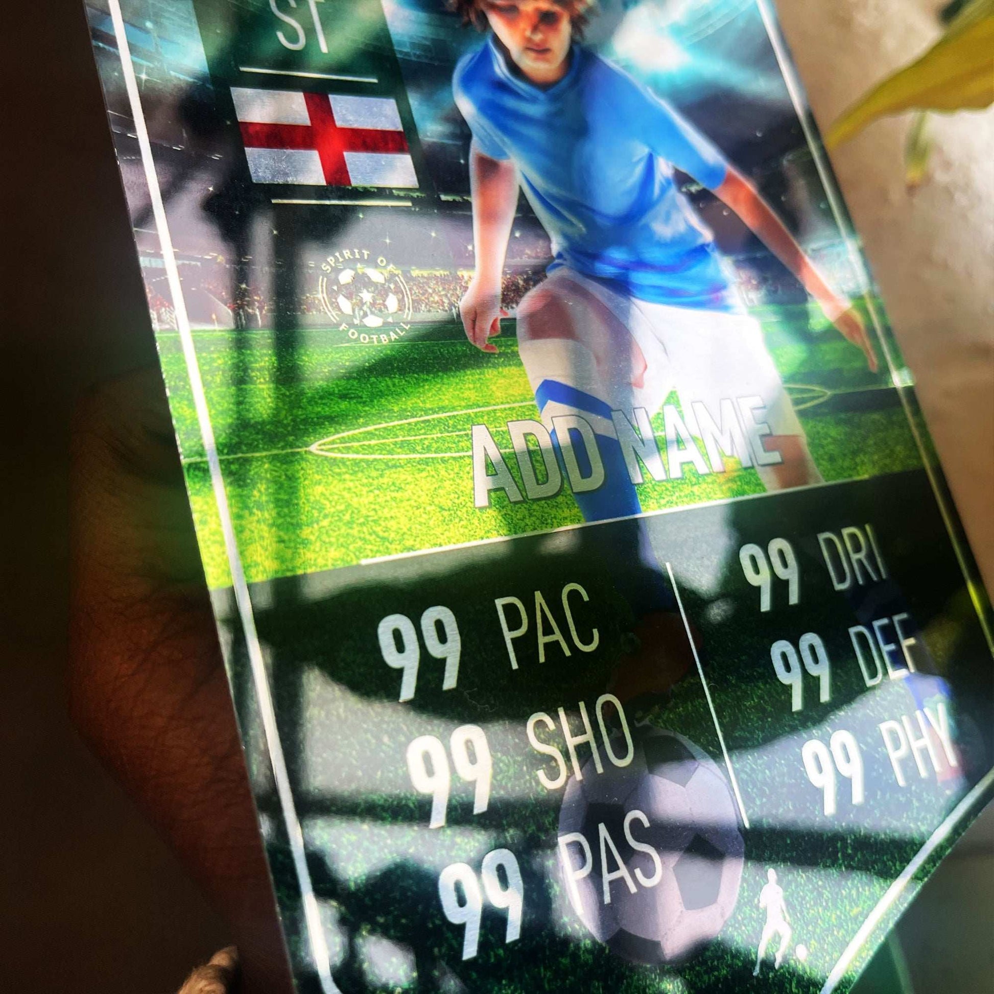 Field Mirror Background Football Stats Shield - shopquality4u