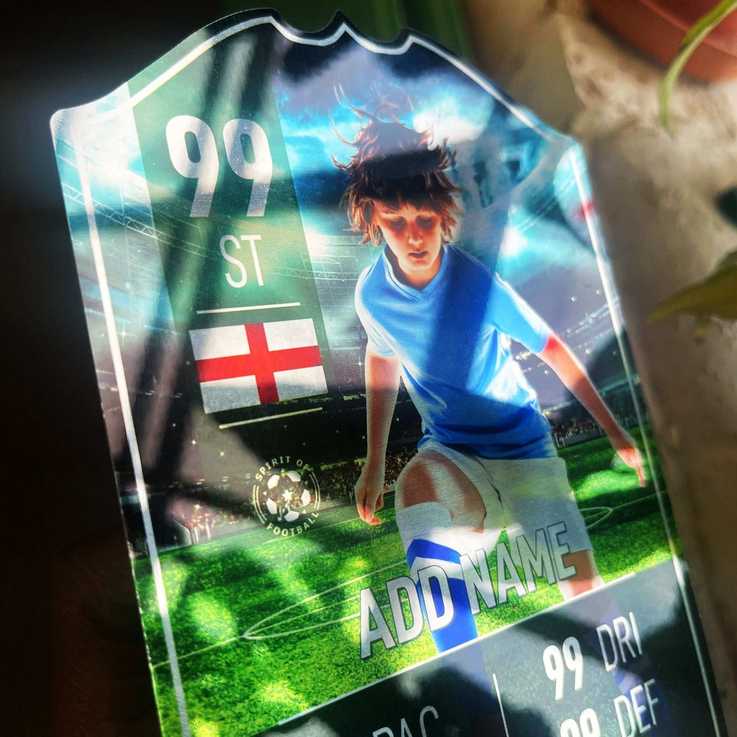 Field Mirror Background Football Stats Shield - shopquality4u