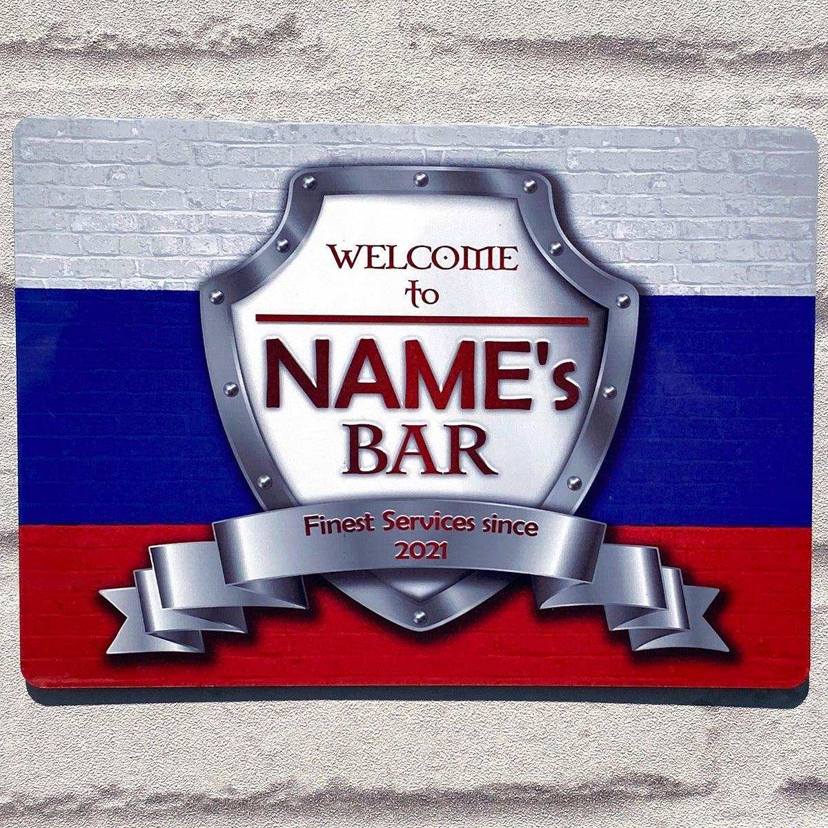 Russian Flag Metal Sign - shopquality4u