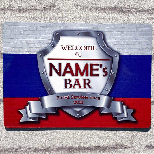 Russian Flag Metal Sign - shopquality4u