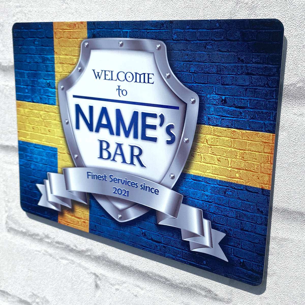 Swedish Flag Metal Sign - shopquality4u