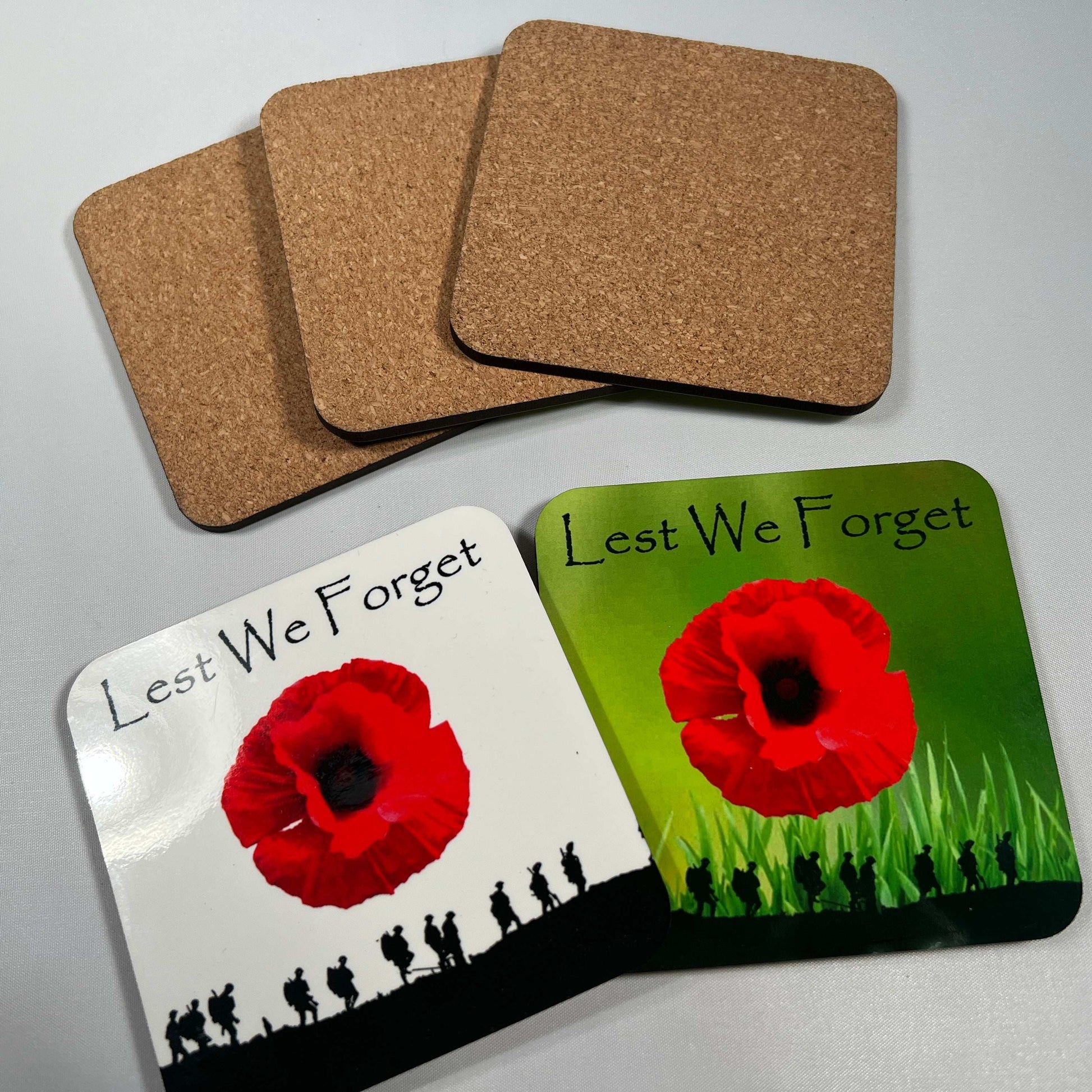 Square Wooden Cork backed Table Coaster - shopquality4u