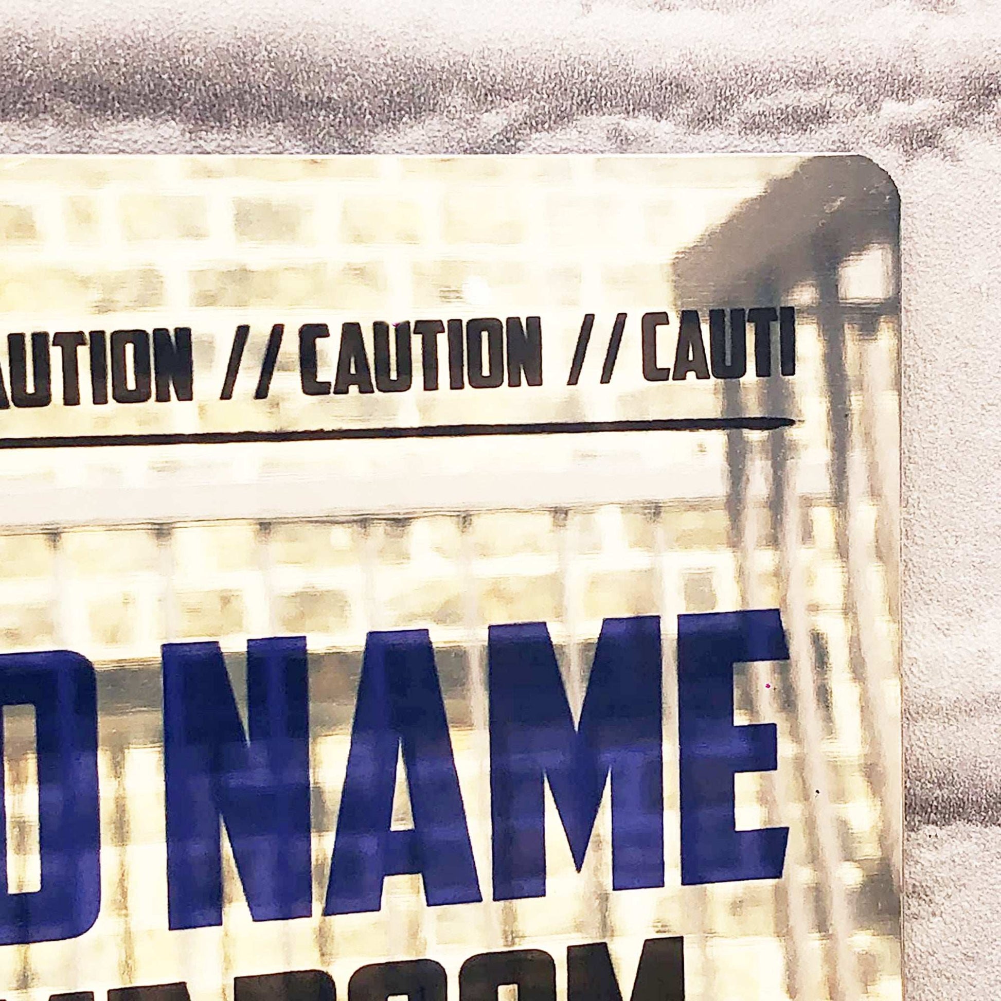Personalised Metal Mirror Gamer Sign - Caution Gaming - shopquality4u